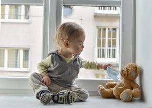 Child with teddy bear